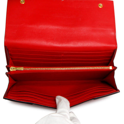 Exclusive Celine Red Drummed Calfskin Large Multifunction Flap Wallet — Alternate View 8