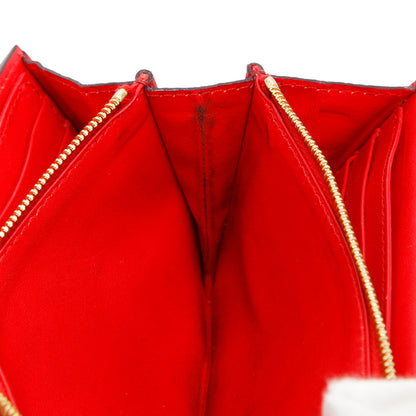 Exclusive Celine Red Drummed Calfskin Large Multifunction Flap Wallet — Alternate View 11