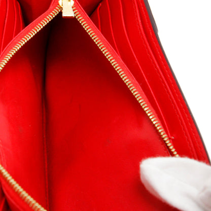 Exclusive Celine Red Drummed Calfskin Large Multifunction Flap Wallet — Alternate View 12