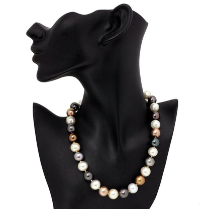 Exclusive 17" Tahitian Mixed Pearl Necklace — Back View