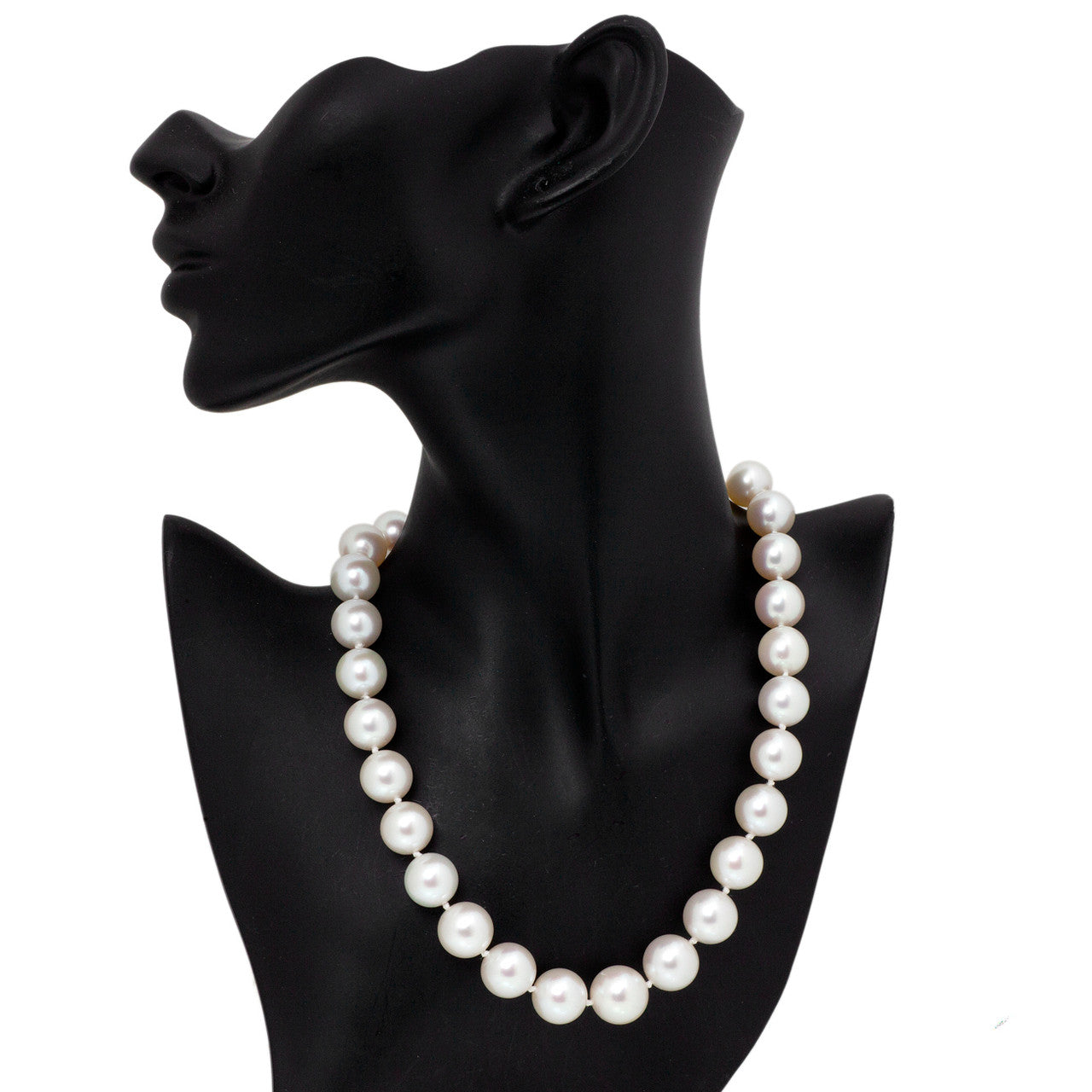 Exclusive 18" South Sea Pearl 18K White Gold Necklace — Back View