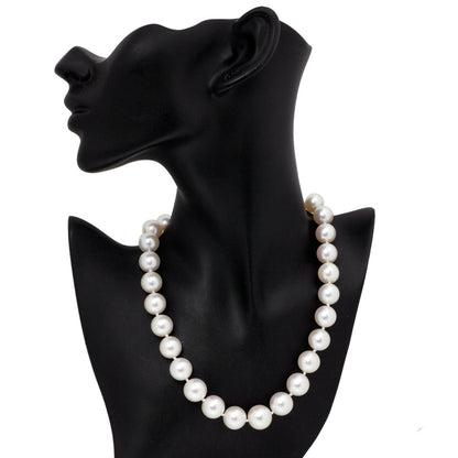 Exclusive 18" South Sea Pearl 18K White Gold Necklace — Back View