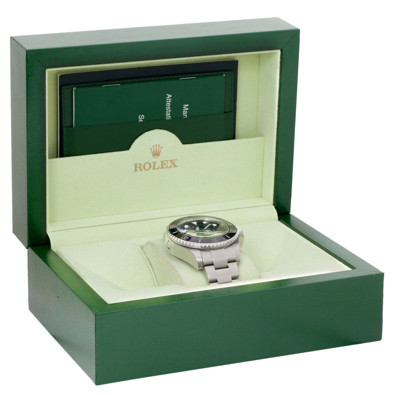 Exclusive Rolex Stainless Steel Sea-Dweller Deepsea 116660 — Detail View