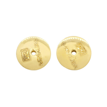 Exclusive 18K Gold Diamond South Sea Pearl Earrings — Back View