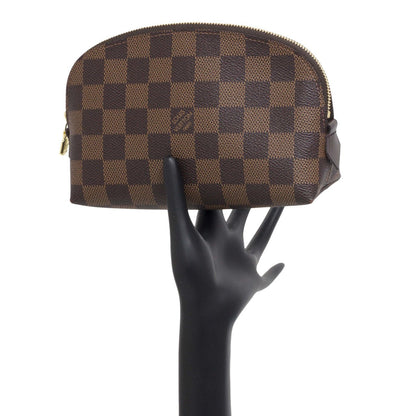 Exclusive Louis Vuitton Damier  Ebene Cosmetic Pouch — Top View