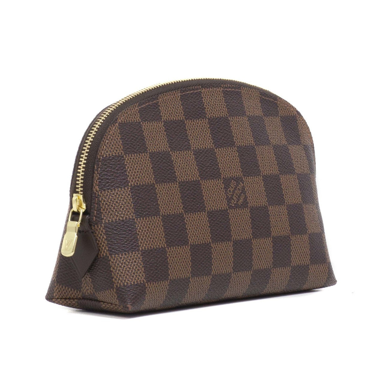 Exclusive Louis Vuitton Damier  Ebene Cosmetic Pouch — Side View