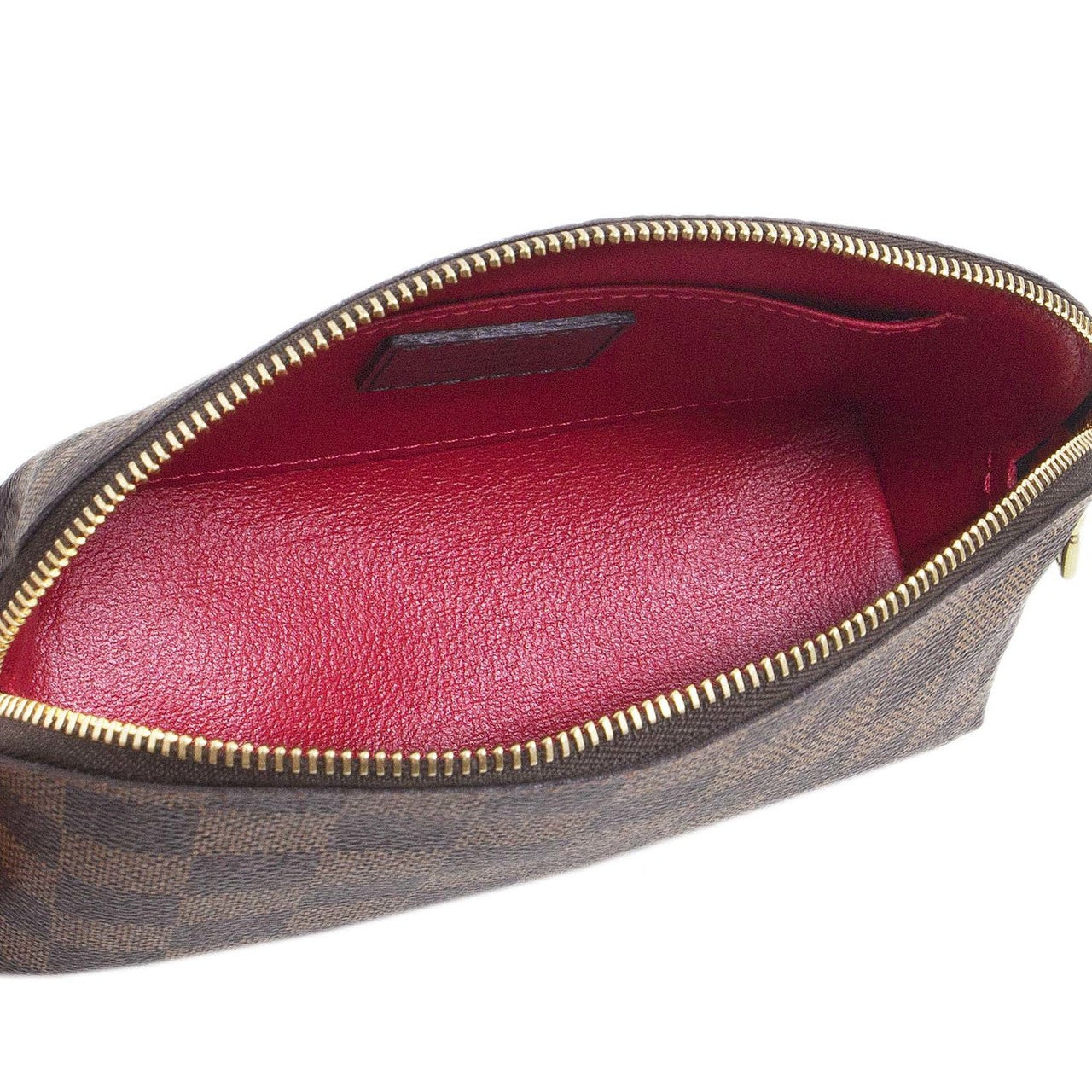 Exclusive Louis Vuitton Damier  Ebene Cosmetic Pouch — Back View