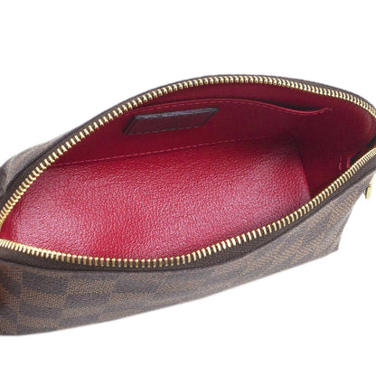 Exclusive Louis Vuitton Damier  Ebene Cosmetic Pouch — Back View