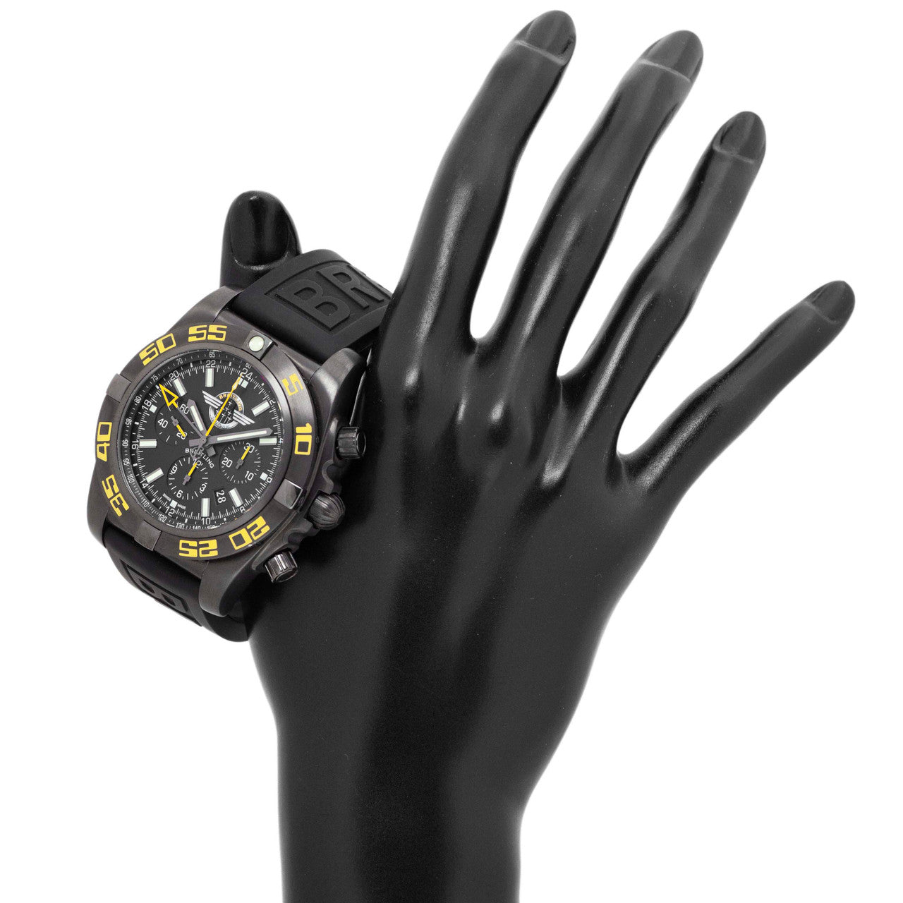 Exclusive Breitling PVD Chronomat GMT Jet Team American Tour MB0410 — Top View