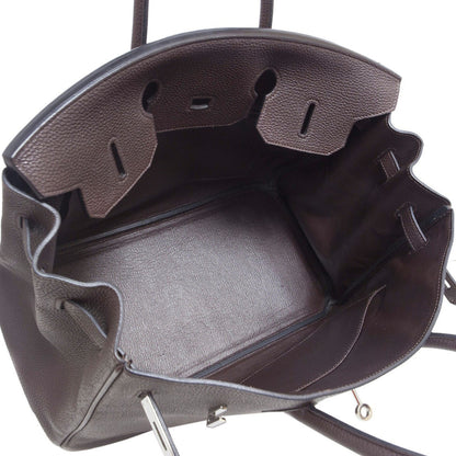 Exclusive Hermes Chocolate Togo Birkin 35 — Alternate View 8