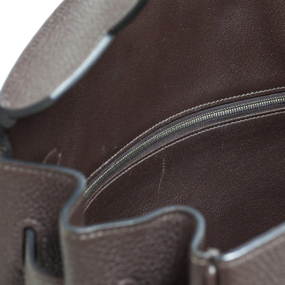 Exclusive Hermes Chocolate Togo Birkin 35 — Alternate View 12