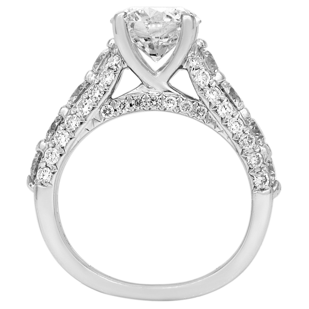Exclusive 18K White Gold 1.56 Carat Diamond Ring — 4 — Back View