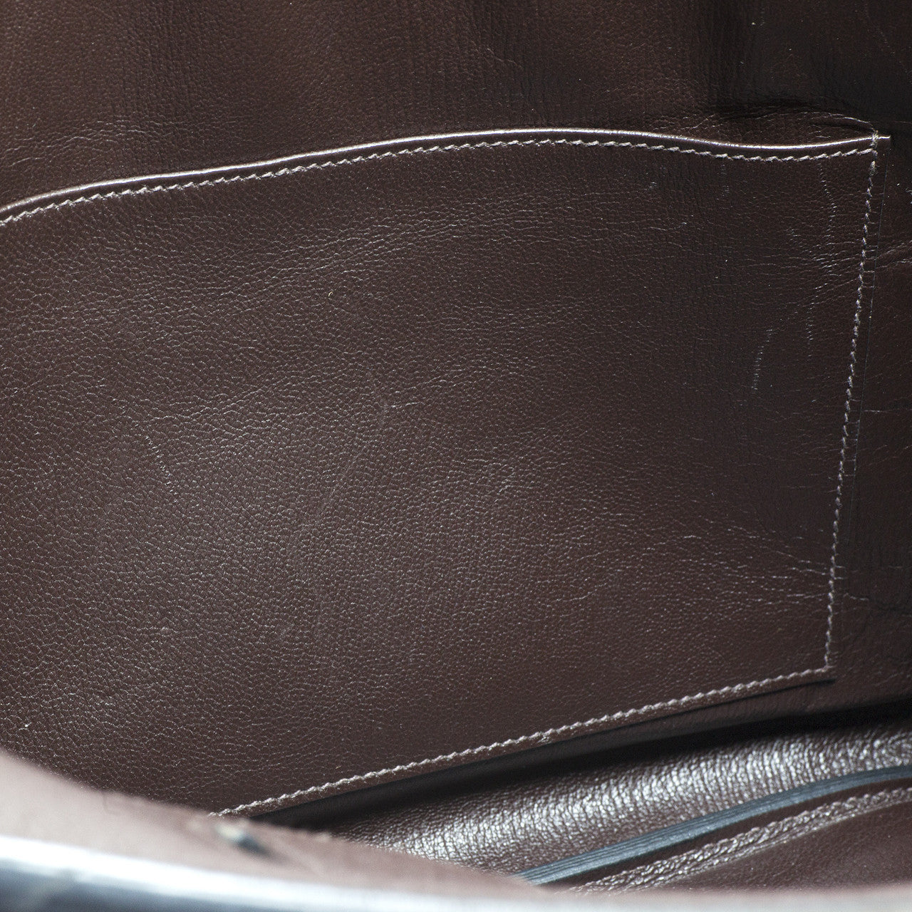 Exclusive Hermes Chocolate Togo Birkin 35 — Alternate View 13