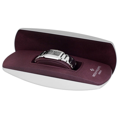 Exclusive Patek Philippe Stainless Steel & Diamond Twenty-4 Ladies Quartz Watch 4910-10A-010 — Top View