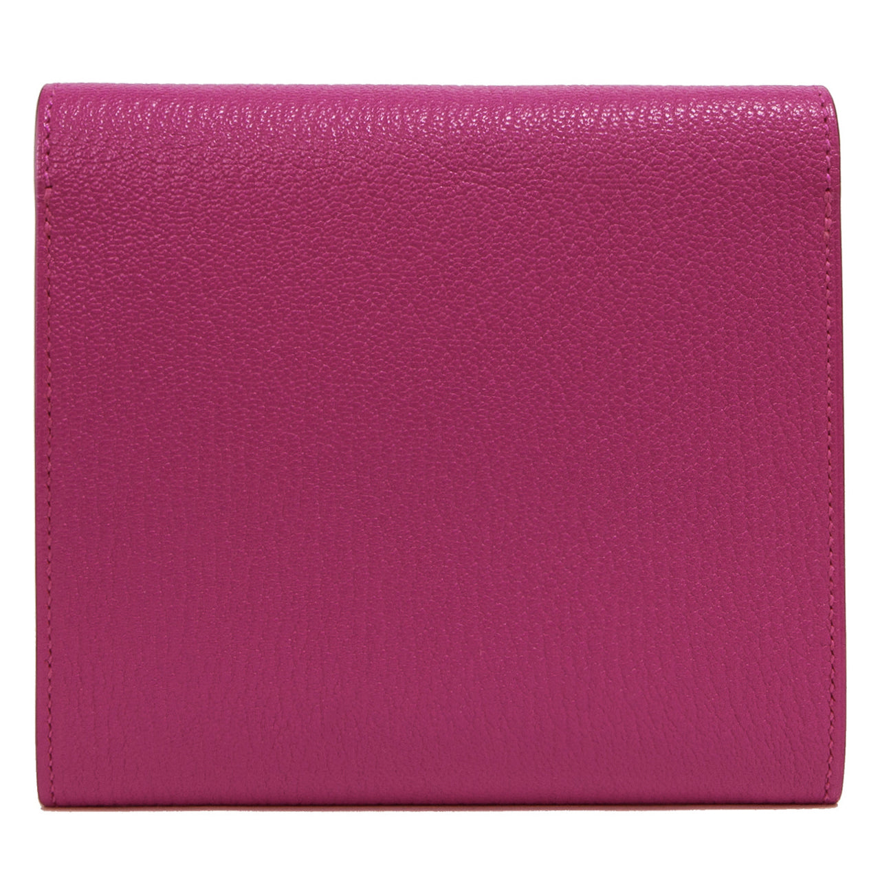 Exclusive Hermes Magnolia Chevre Mysore Cinhetic Mini Wallet — Back View