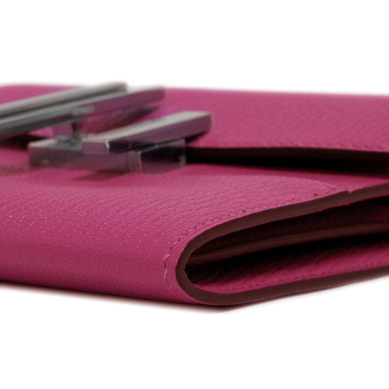 Exclusive Hermes Magnolia Chevre Mysore Cinhetic Mini Wallet — Lifestyle View