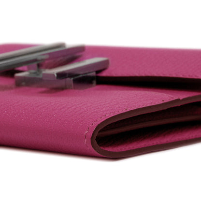 Exclusive Hermes Magnolia Chevre Mysore Cinhetic Mini Wallet — Lifestyle View