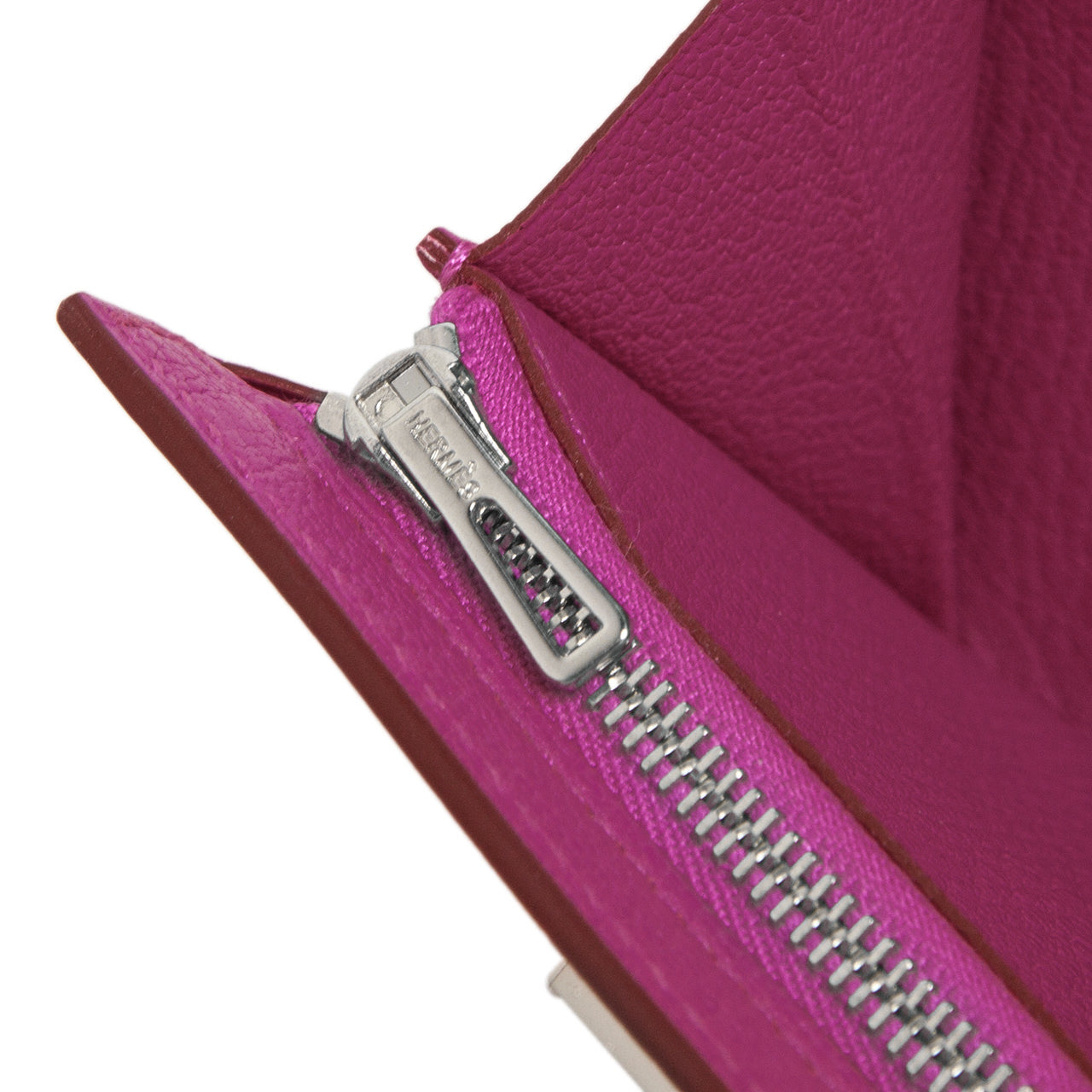 Exclusive Hermes Magnolia Chevre Mysore Cinhetic Mini Wallet — Alternate View 10