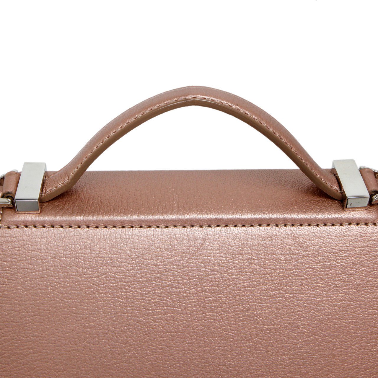Exclusive Givenchy Rose Gold Calfskin Mini Pandora Box Chain Crossbody — Alternate View 11
