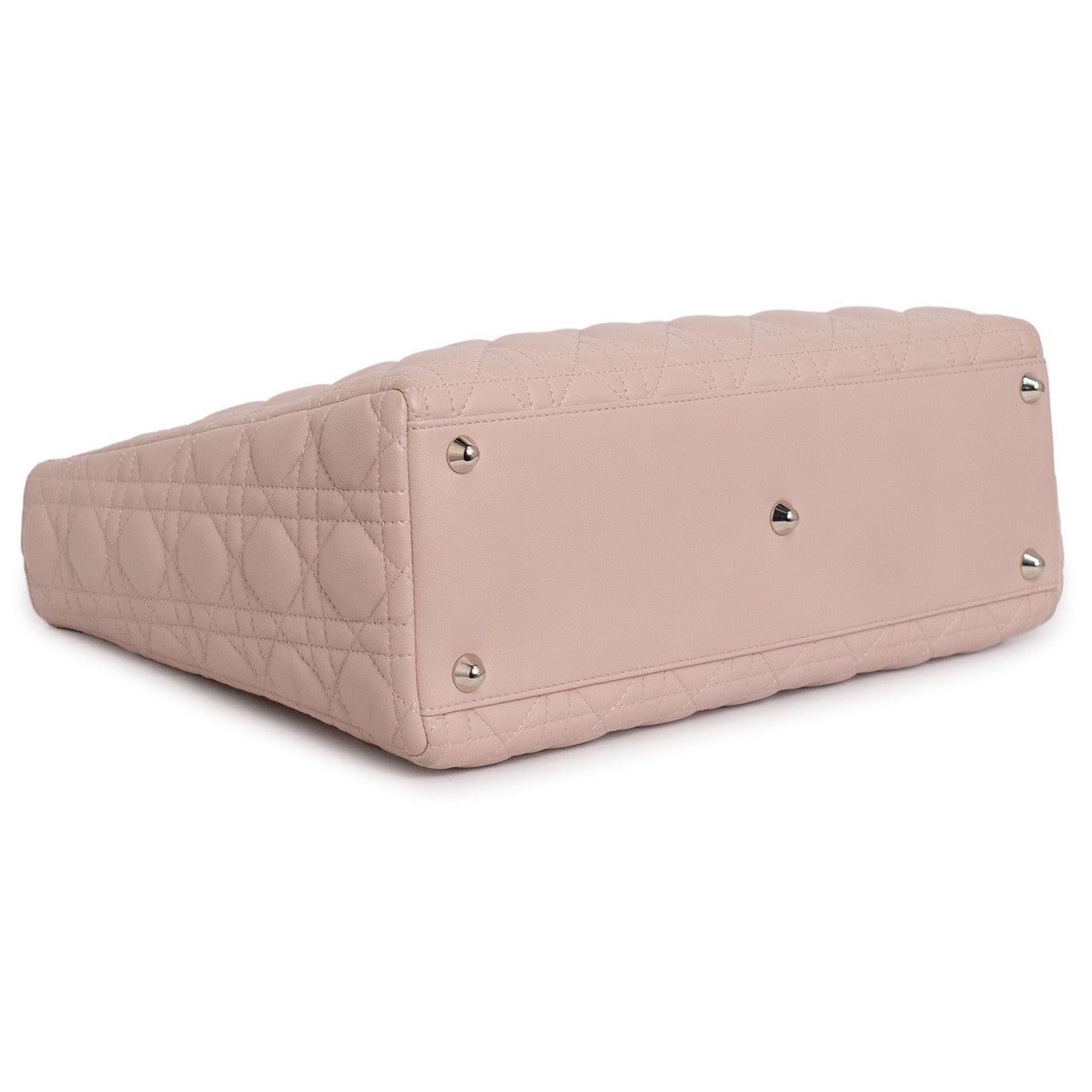 Exclusive Christian Dior Pink Lambskin Cannage Large Lady  Dior — Alternate View 7