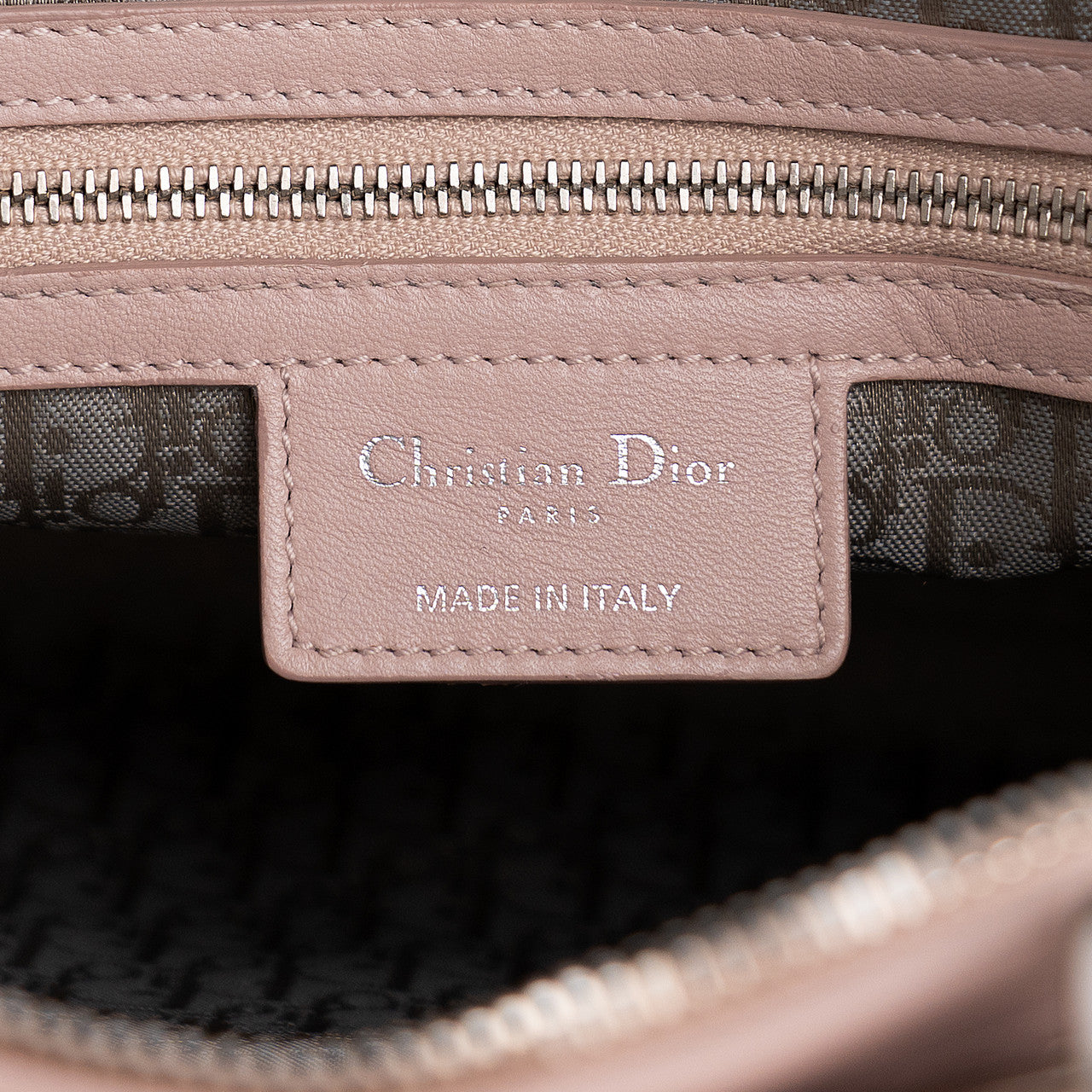 Exclusive Christian Dior Pink Lambskin Cannage Large Lady  Dior — Alternate View 11