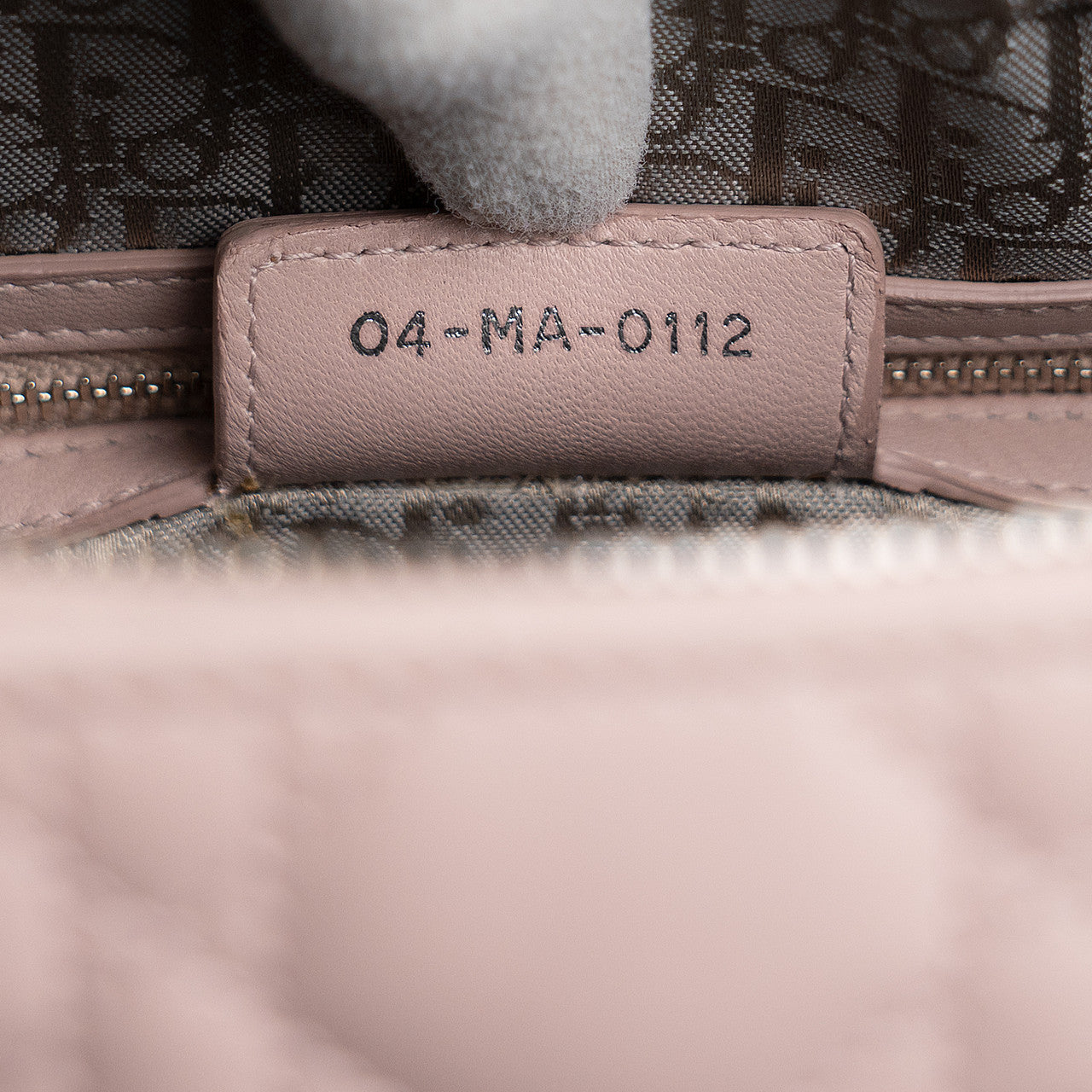 Exclusive Christian Dior Pink Lambskin Cannage Large Lady  Dior — Alternate View 9