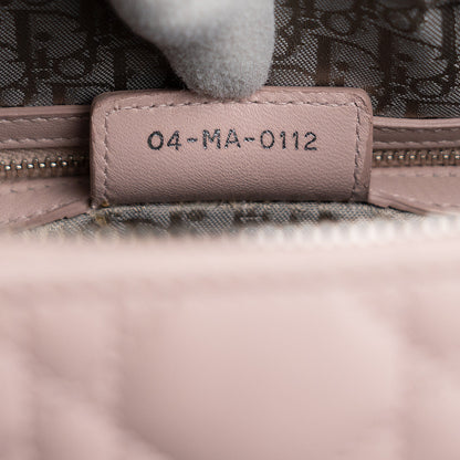 Exclusive Christian Dior Pink Lambskin Cannage Large Lady  Dior — Alternate View 9