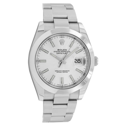 Exclusive Rolex Stainless Steel Datejust 41 126300 — Front View