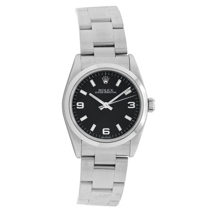 Exclusive Rolex Stainless Steel Oyster Perpetual 31 77080 — Front View