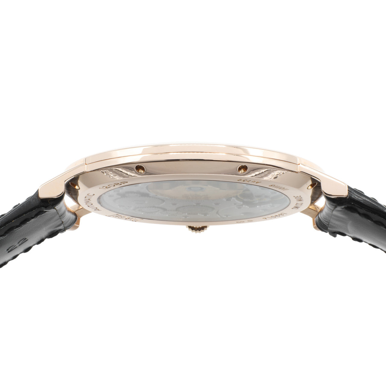 Exclusive Piaget 18K Rose Gold Altiplano 43mm Automatic Watch G0A35131 — Back View