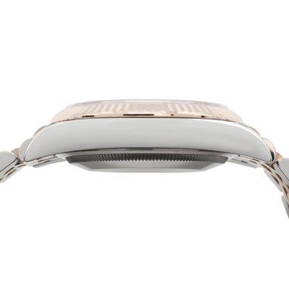 Exclusive Rolex 18K Rose Gold Stainless Steel Datejust 36 126231 — Back View