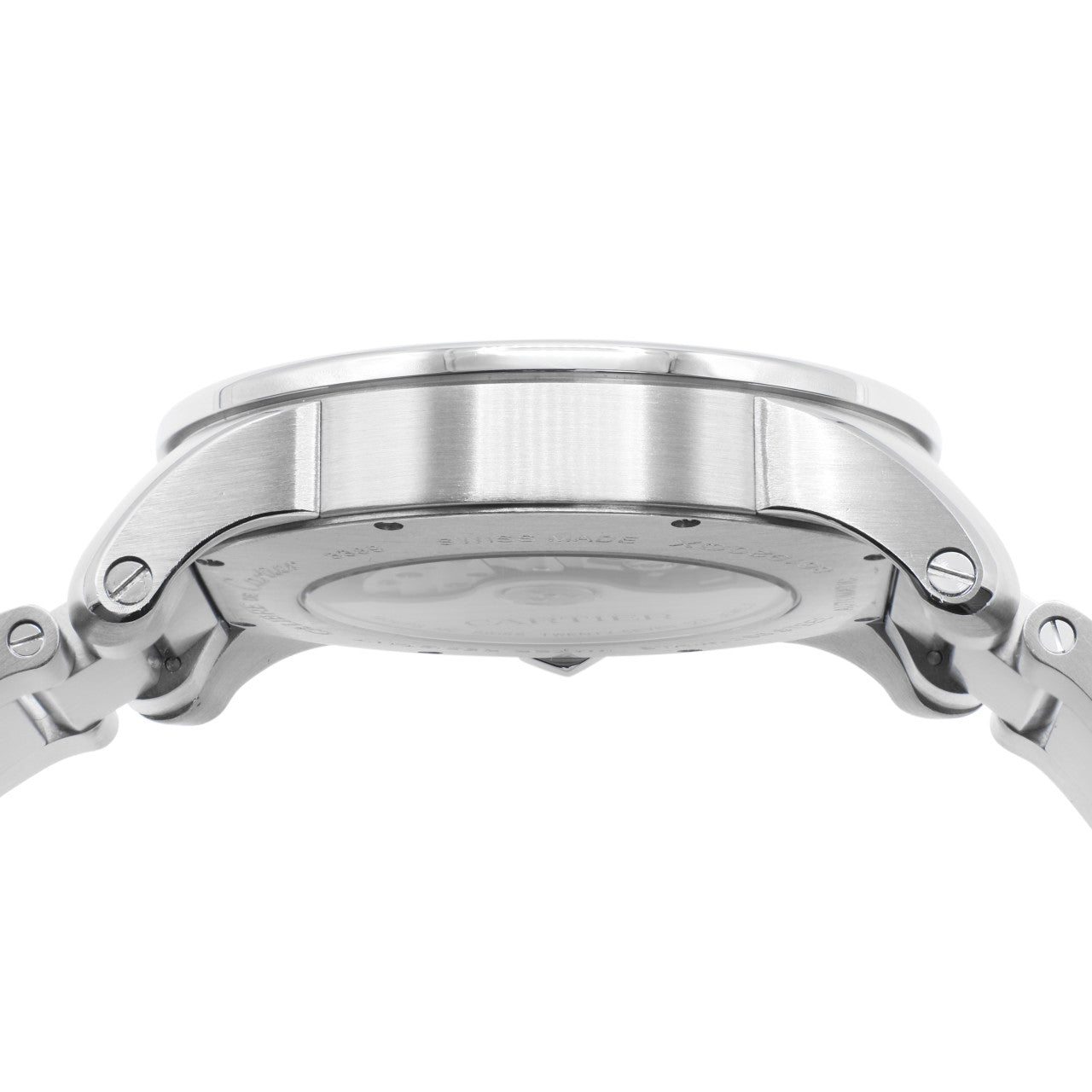 Exclusive Cartier Stainless Steel Calibre de Cartier W7100016 — Back View