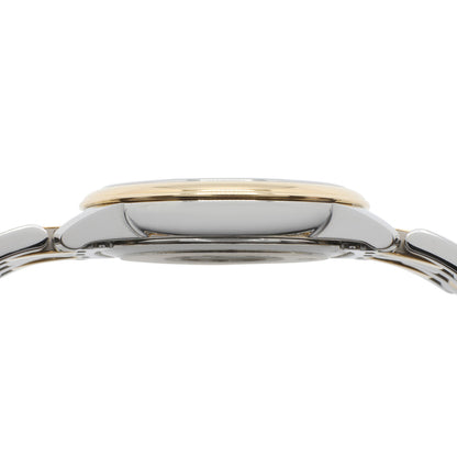 Exclusive Omega Stainless Steel 18K Yellow Gold De Ville Prestige Quartz 424.20.27.60.58.004 — Back View
