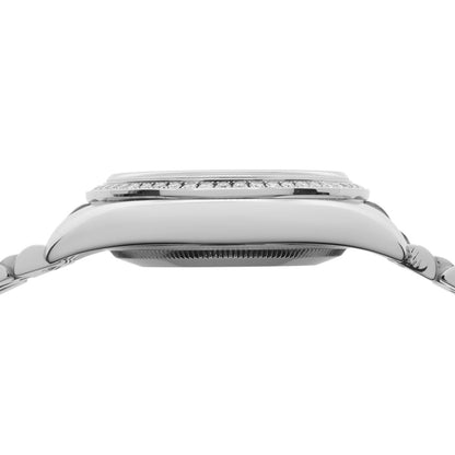 Exclusive Rolex Stainless Steel Diamond Datejust 36  116244 — Back View