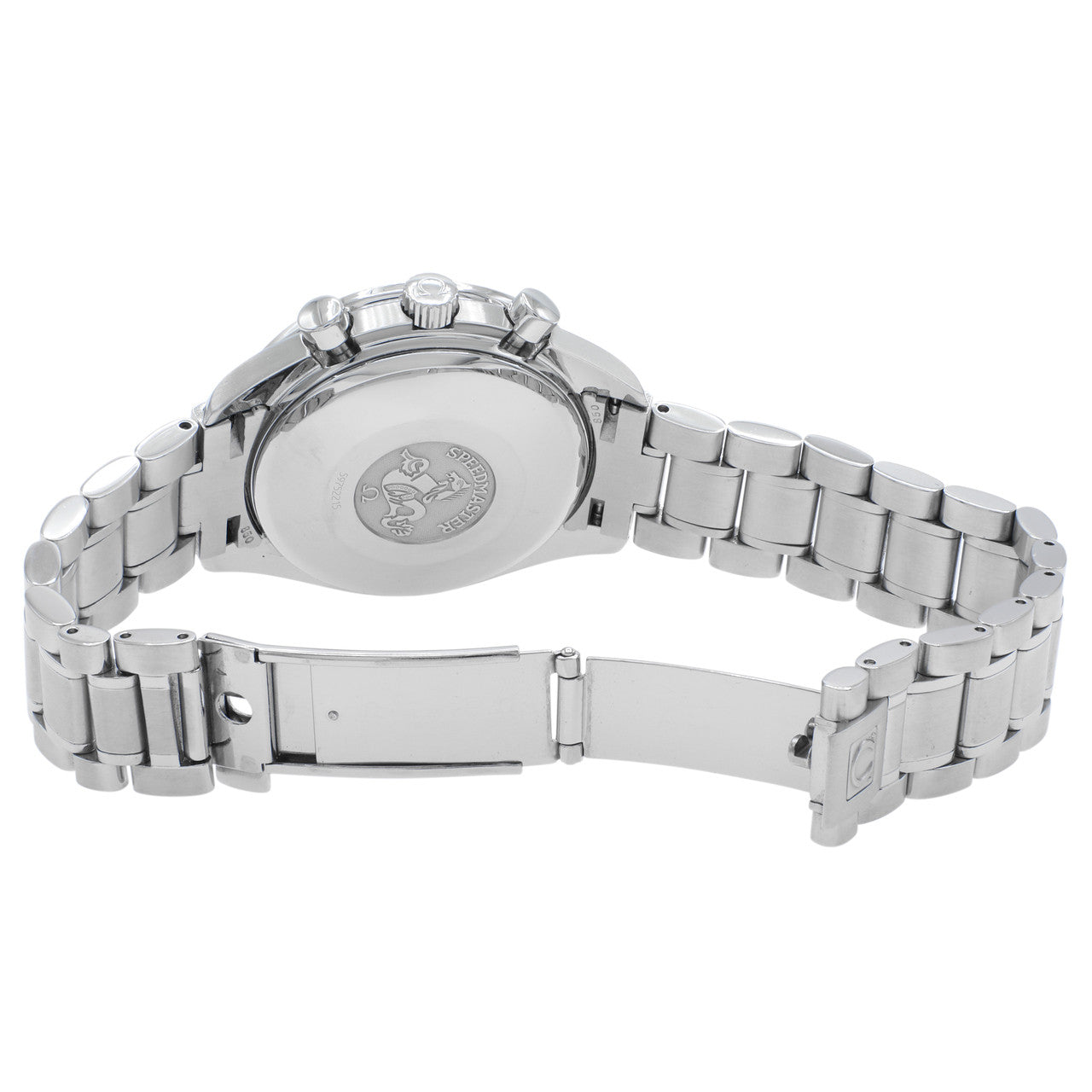Exclusive Omega Stainless Steel Speedmaster Date 3513.30.00 — Top View