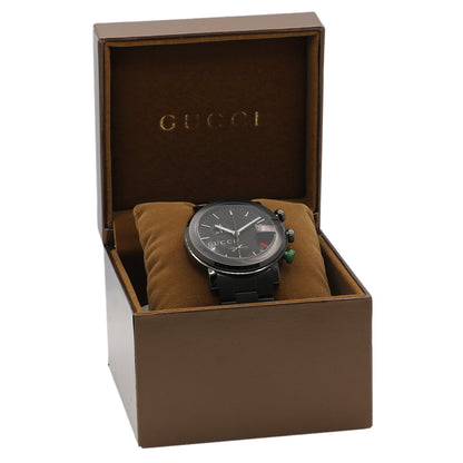 Exclusive Gucci Black PVD Stainless Steel G-Chrono YA101331 — Detail View