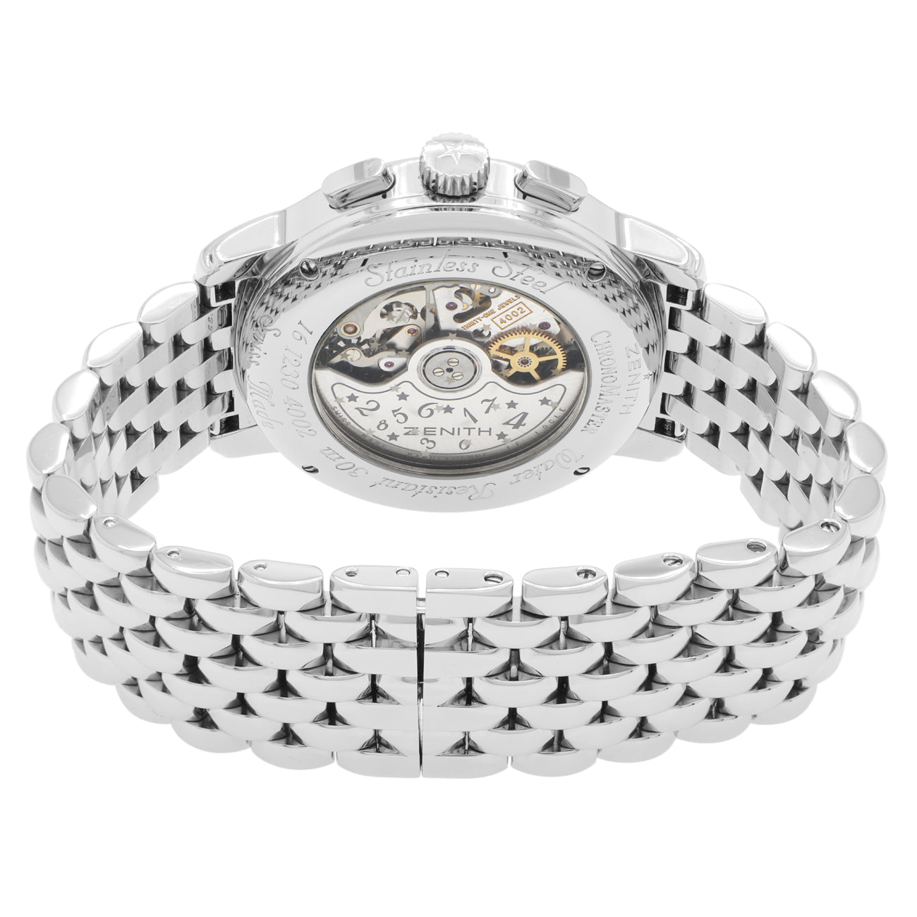 Exclusive Zenith Stainless Steel El Primero Star Chronomaster 16.1230.4002 — Side View