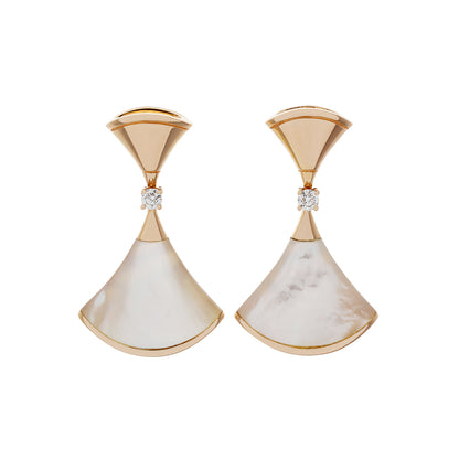 Exclusive Bulgari 18K Rose Gold Divas’ Dream Earrings — Front View
