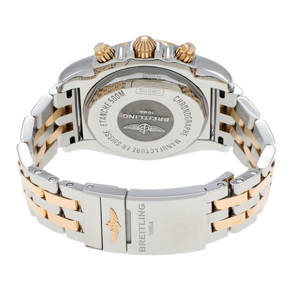 Exclusive Breitling Stainless Steel 18K Rose Gold Chronomat 44 CB0110 — Side View