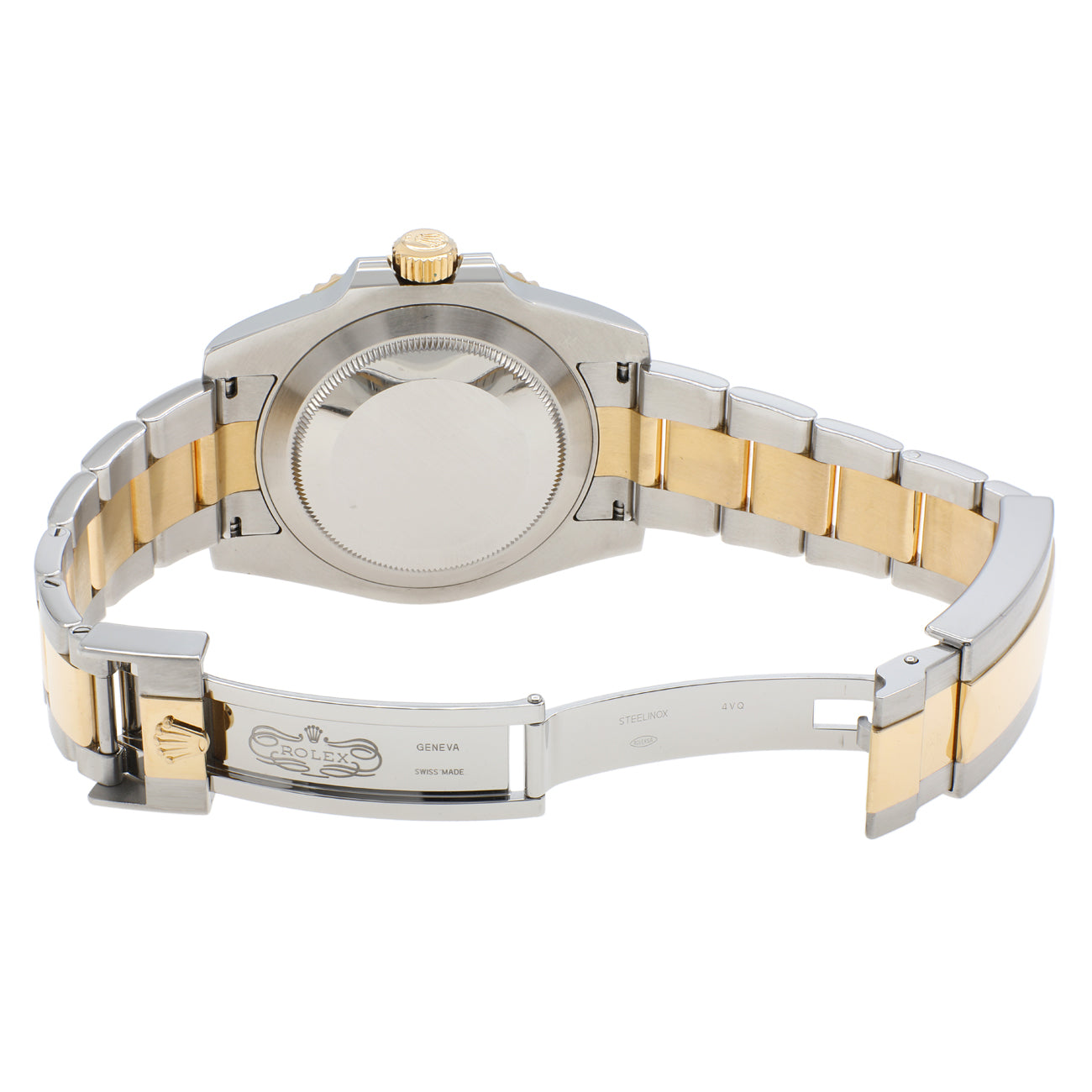 Exclusive Rolex 18K Yellow Gold Stainless Steel Submariner 116613LB — Top View