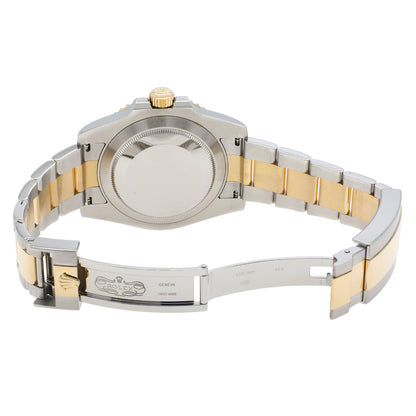 Exclusive Rolex 18K Yellow Gold Stainless Steel Submariner 116613LB — Top View