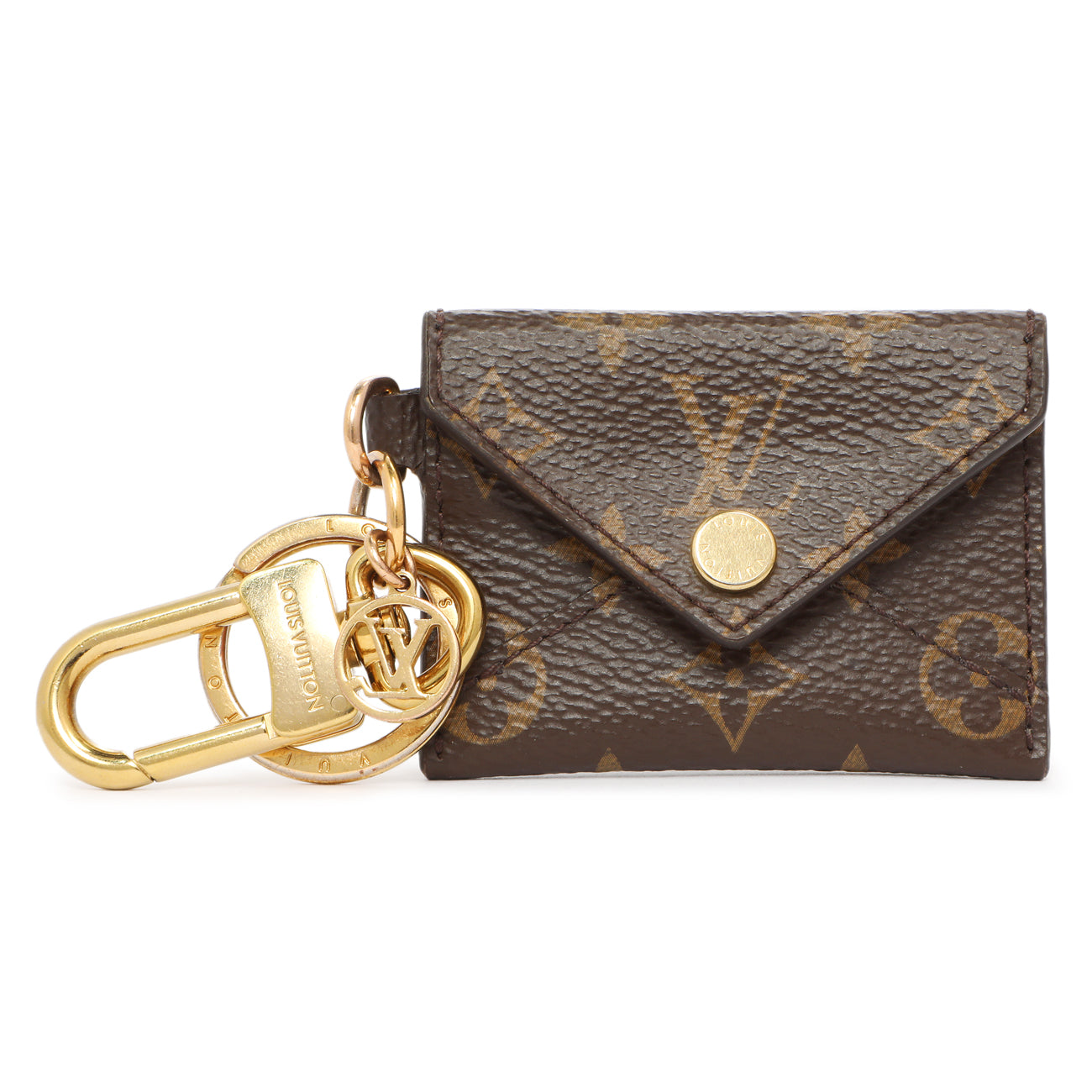 Exclusive Louis Vuitton Monogram Kirigami Pouch Bag Charm and Key Holder — Front View