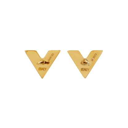 Exclusive Louis Vuitton Essential V Stud Earrings — Side View