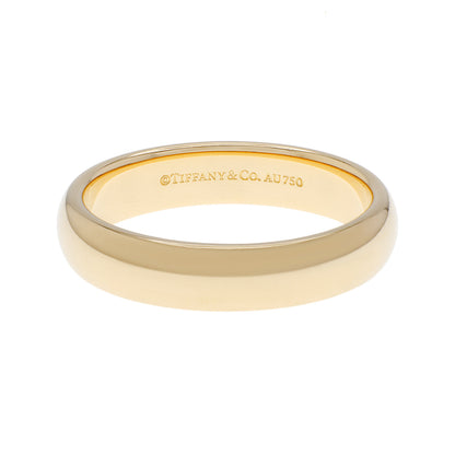 Exclusive Tiffany & Co. 18K Yellow Gold 4.5mm Forever Wedding Band Ring — Front View