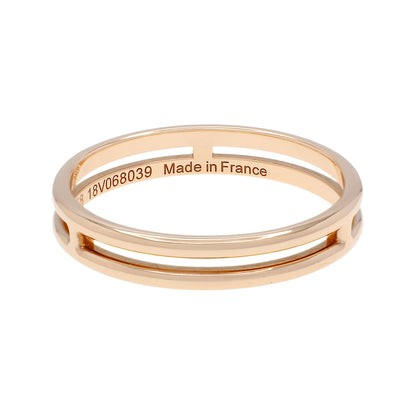 Exclusive Hermes 18K Rose Gold Ariane Wedding Band — Side View