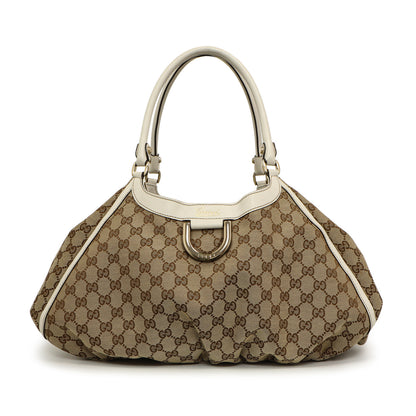 Exclusive Gucci Monogram Large D Ring Hobo — Front View
