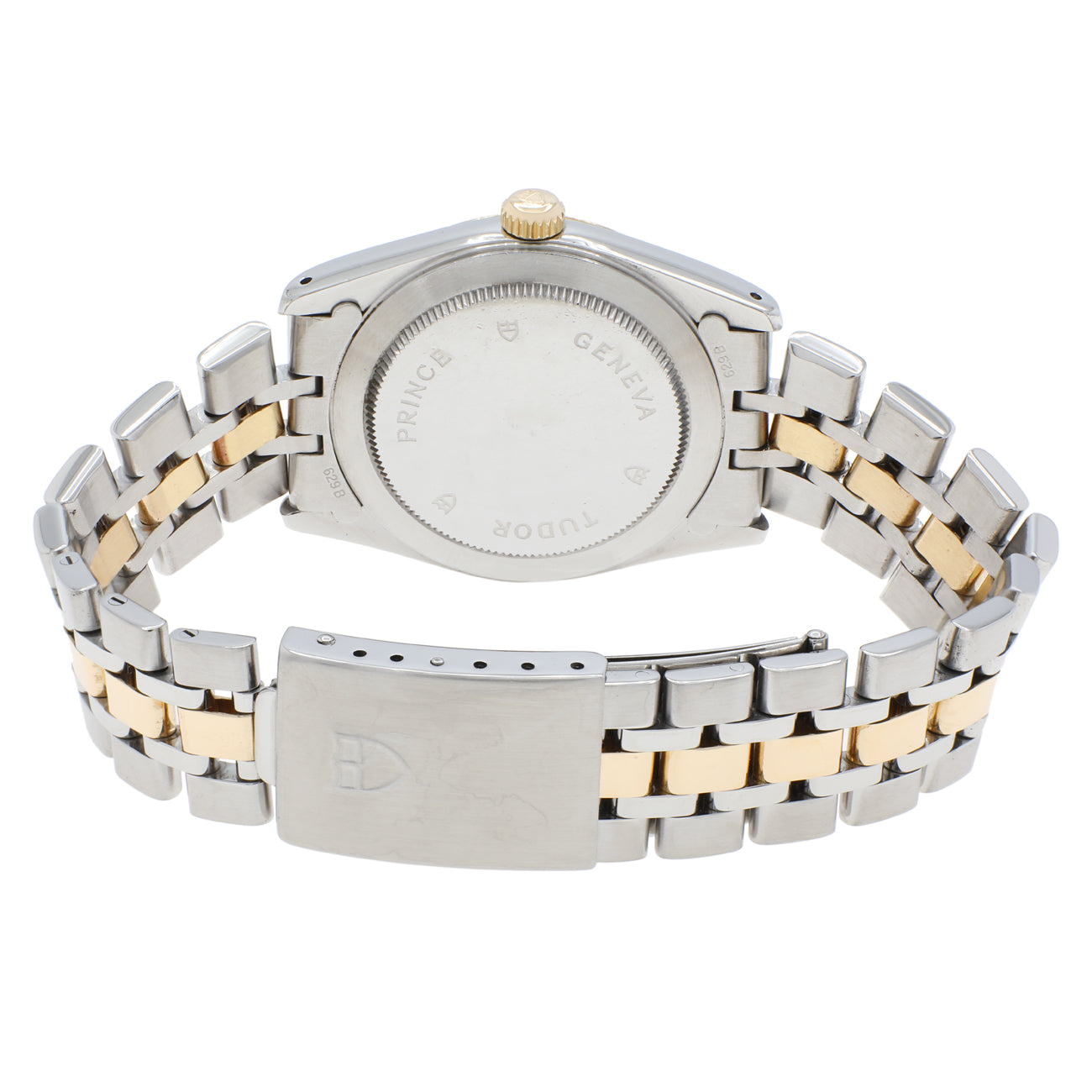 Exclusive Tudor 18K Yellow Gold Stainless Steel Prince Date 74033 — Side View