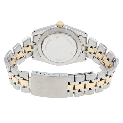 Exclusive Tudor 18K Yellow Gold Stainless Steel Prince Date 74033 — Side View