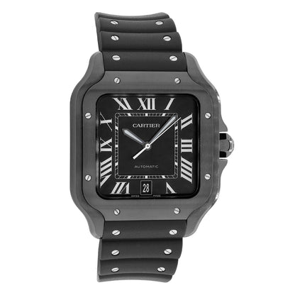 Exclusive Cartier Stainless Steel ADLC Santos de Cartier WSSA0039 — Front View