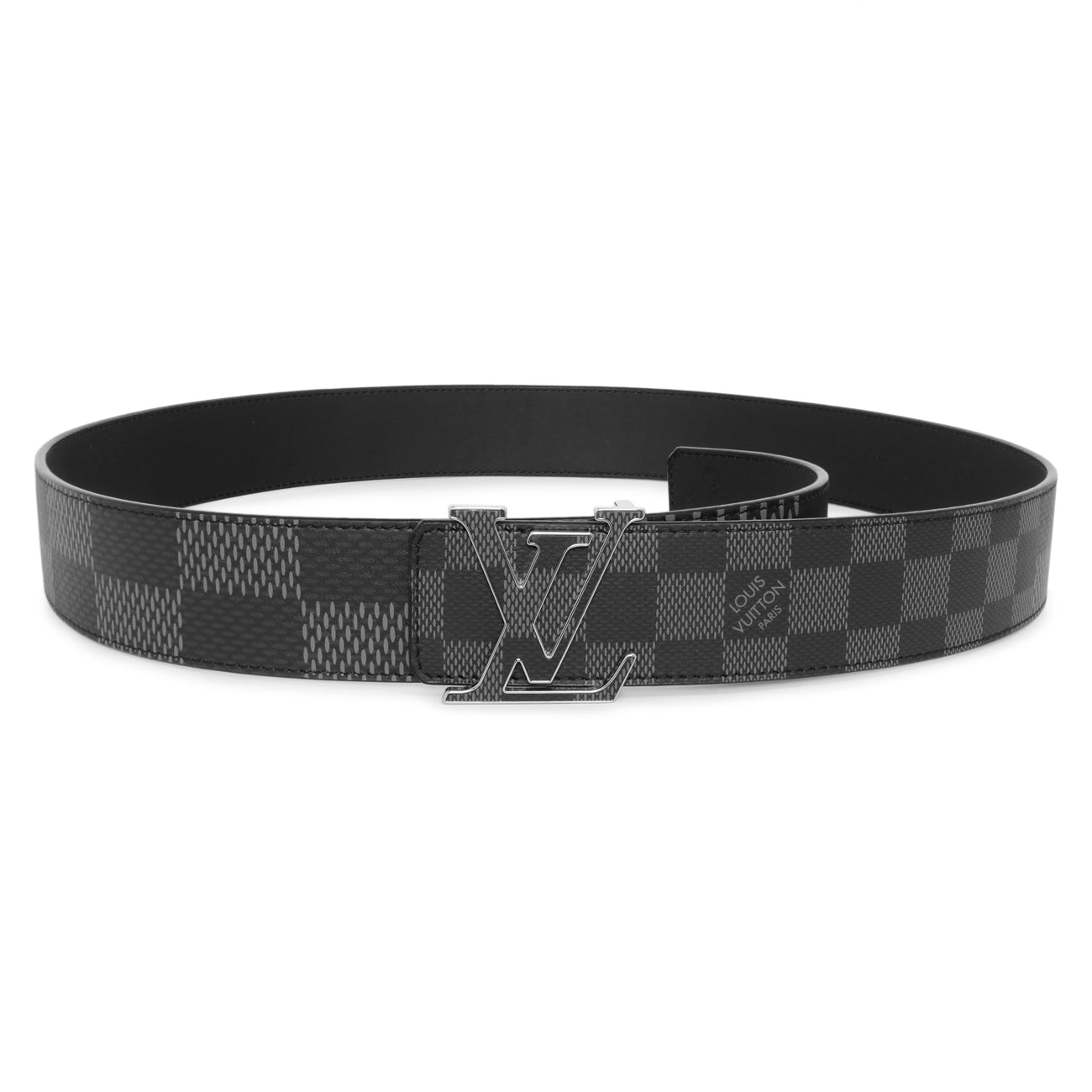 Exclusive Louis Vuitton LV Initiales 40mm Reversible Belt — Front View